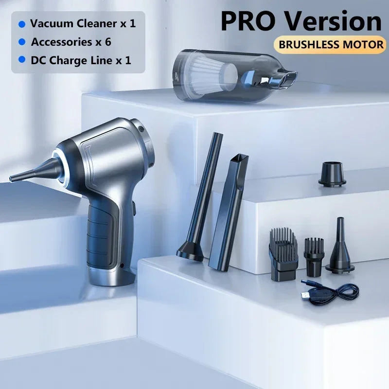 95000Pa Cordless Handheld Vacuum Cleaner for Car, Home, and Desktop Cleaning