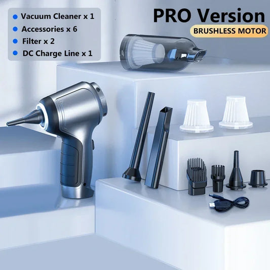 95000Pa Cordless Handheld Vacuum Cleaner for Car, Home, and Desktop Cleaning