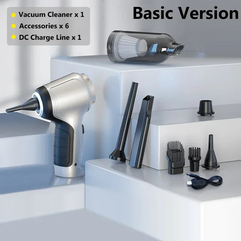 95000Pa Cordless Handheld Vacuum Cleaner for Car, Home, and Desktop Cleaning