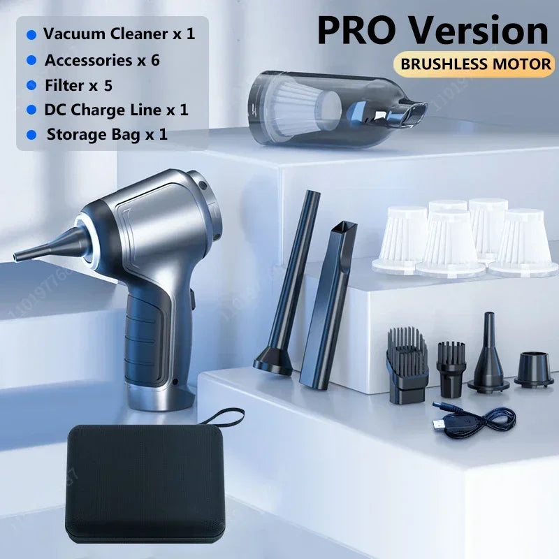 95000Pa Cordless Handheld Vacuum Cleaner for Car, Home, and Desktop Cleaning