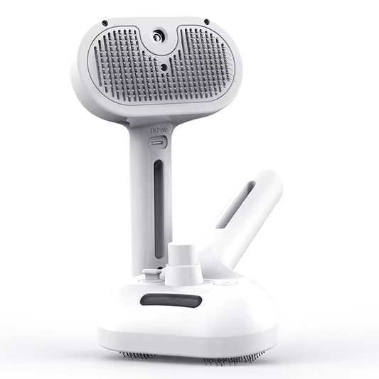 ROJECO Professional Electric Pet Hair Straightener Comb & Massage Brush - Steam Hair Care for Cats