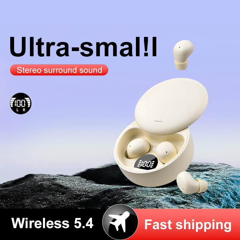 Mini Invisible Headphones Bluetooth 5.4 True Wireless In-Ear Earphones Sport Audio Earbud Audifonos Bluetooth Wireless Headphones Noise Cancelling Headphones Gamingheadset